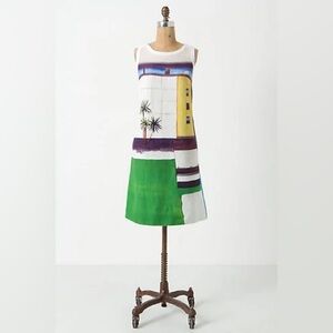 Maeve Multicolor Graphic Mini Dress